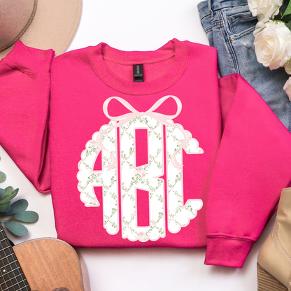 Shabby Chic - Custom Monogram Transfer