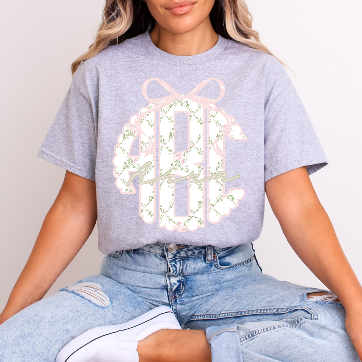 Shabby Chic - Custom Monogram Transfer