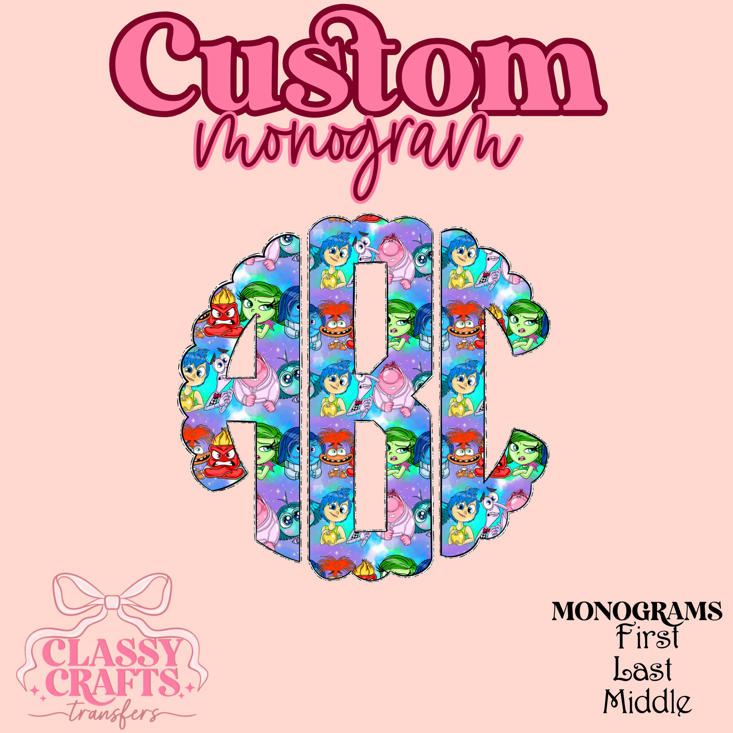 Inside - Custom Monogram Transfer