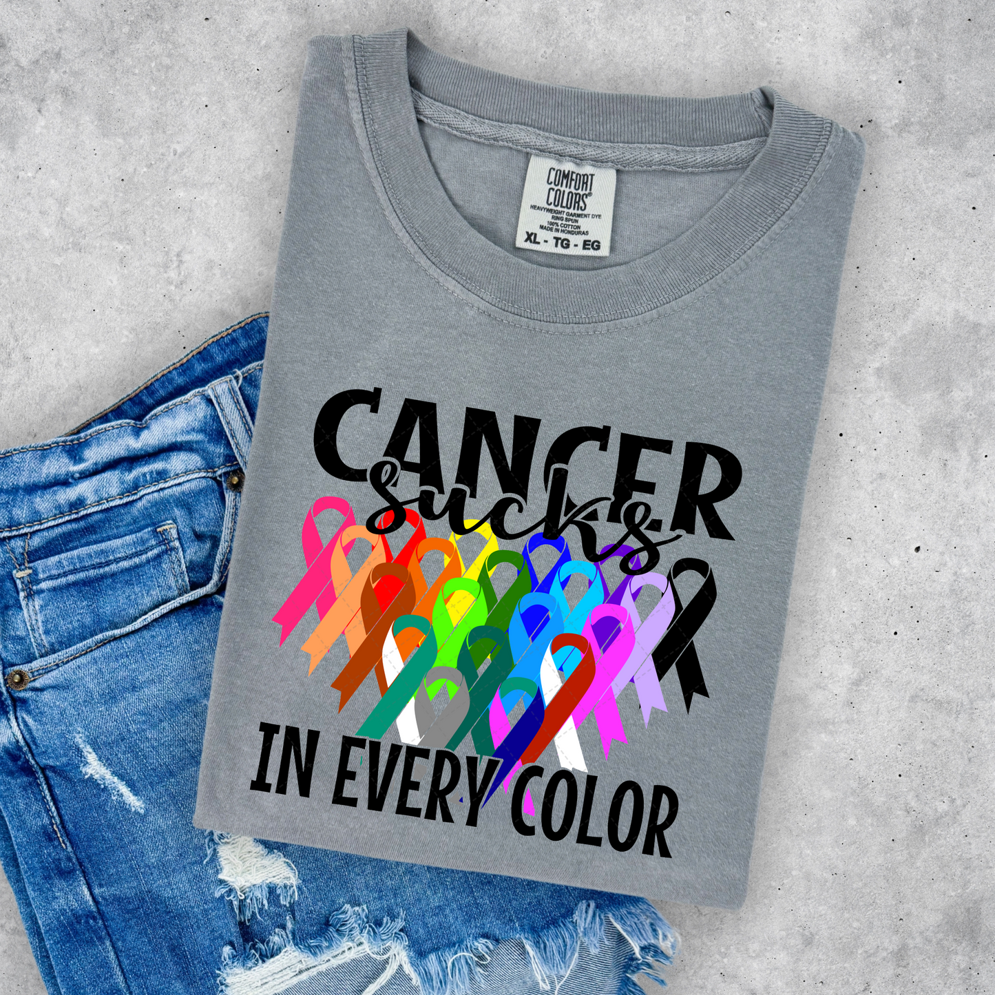 Cancer Sucks In Every Color Transfer