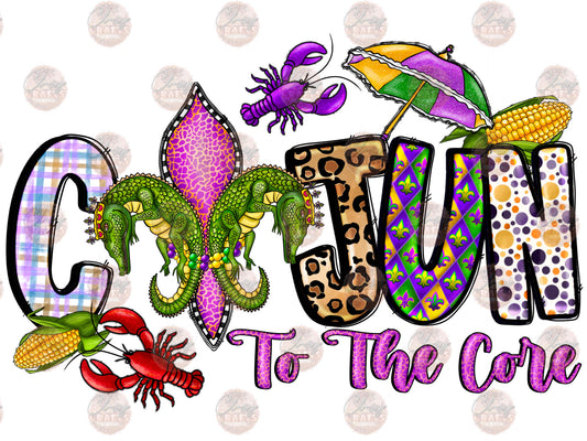 Cajun To The Core - Sublimation Transfers