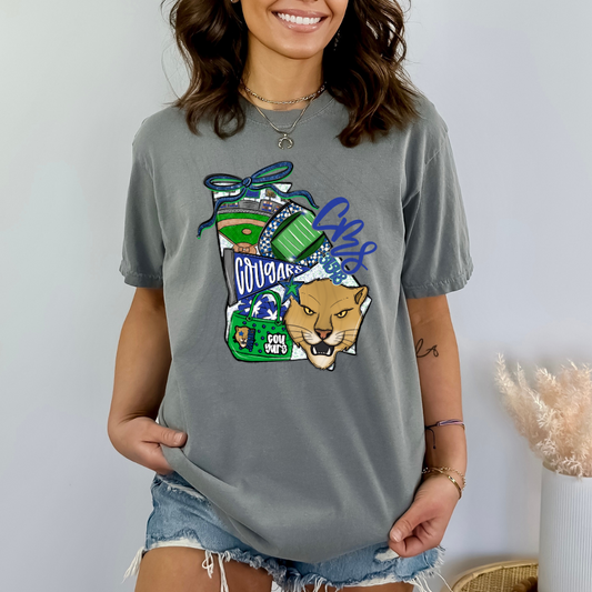 Camden Middle Cougars Game Day Coquette Transfer
