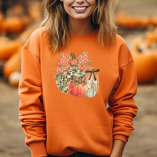 Camo Pumpkin Transfer
