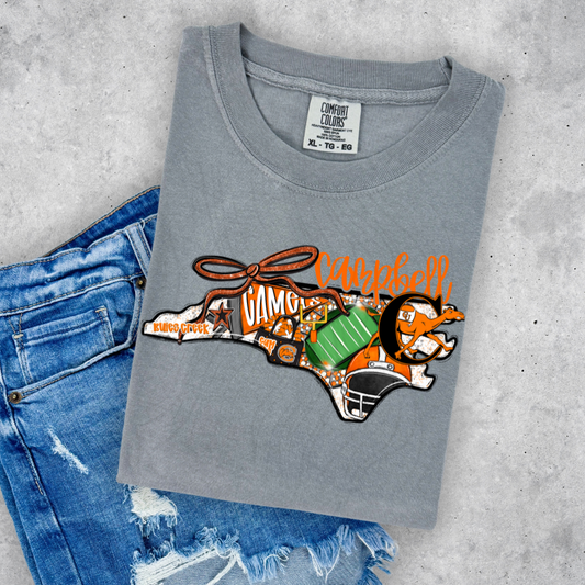 Campbell Camels Football Game Day Coquette Transfer