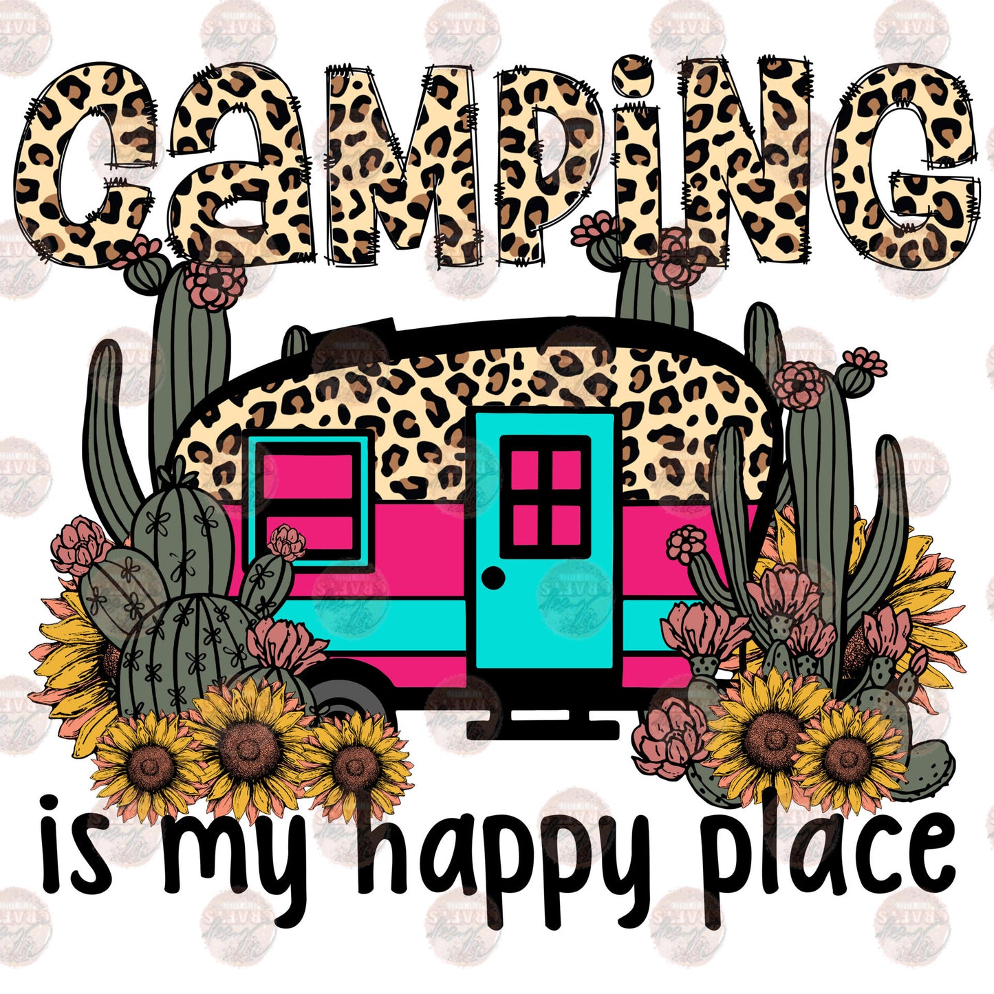 Camping is My Happy Place Transfer