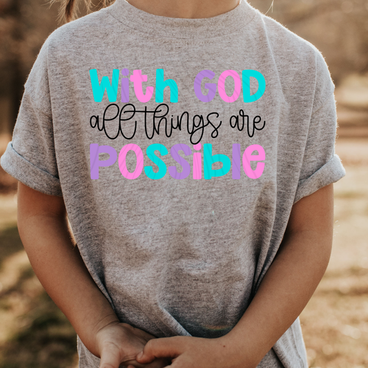 With God All Things Are Possible Transfer