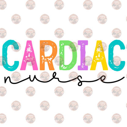 Cardiac Nurse Colorful Transfer