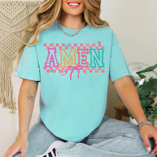 Checkered Amen Transfer