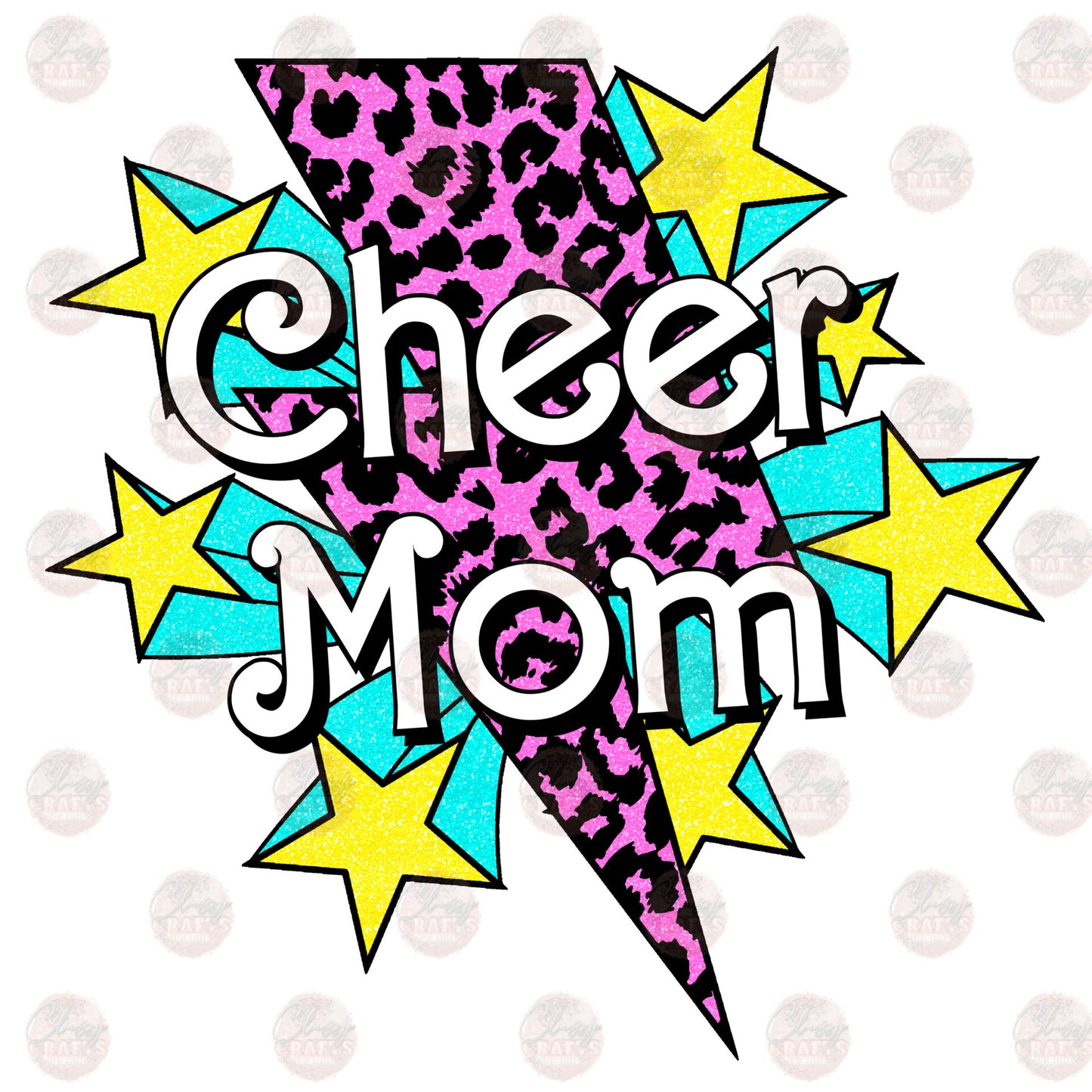 Cheer Mom Bolt Transfer