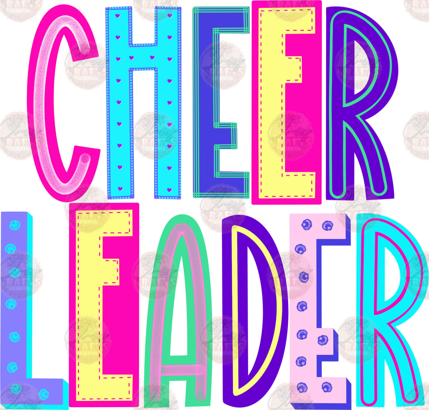 Cheerleader Dots Transfer