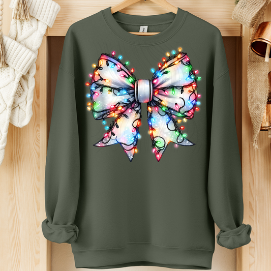 Christmas Bow Lights Transfer