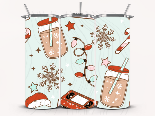 Christmas Coffee Seamless Transfer