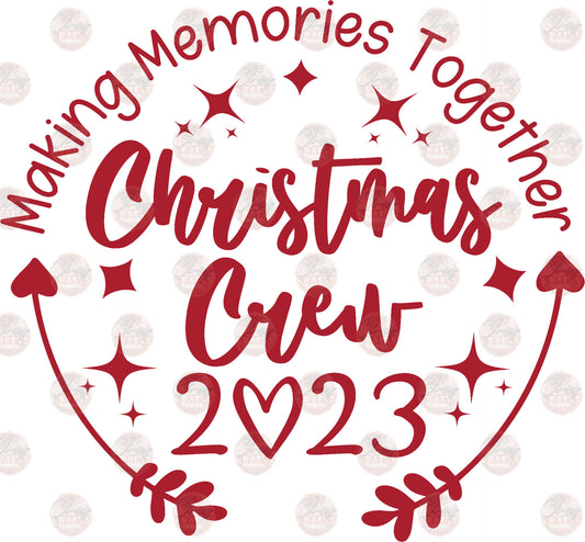Christmas Crew 2023 Red - Sublimation Transfers