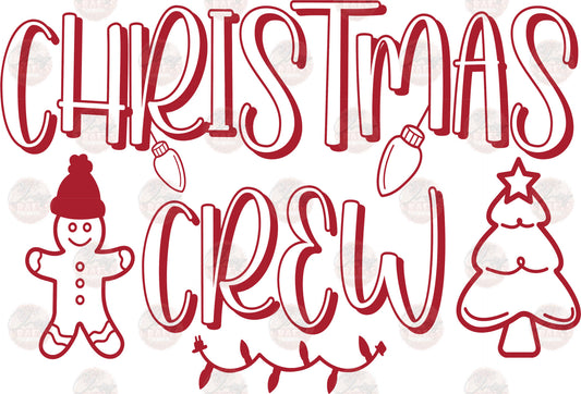 Christmas Crew Red - Sublimation Transfers