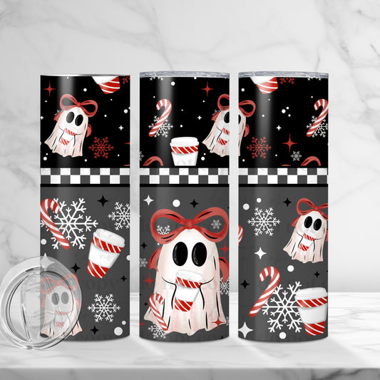 Christmas Ghost Tumbler Transfer