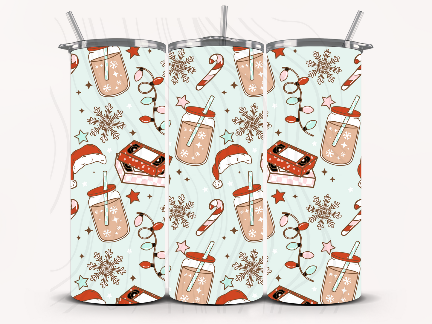Christmas Movies And Coffee Seamless Transfer
