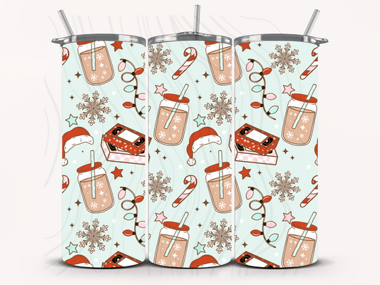 Christmas Movies And Coffee Seamless Transfer