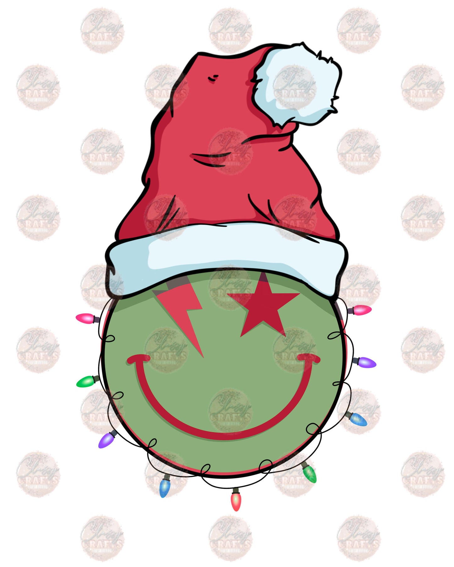 Christmas Smiley - Sublimation Transfer