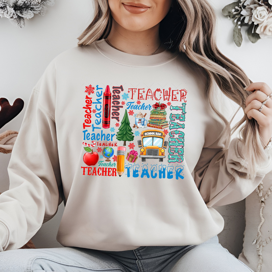 Christmas Teacher Typo Transfer