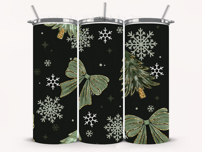 Christmas Trees And Snowflakes Seamless Transfer