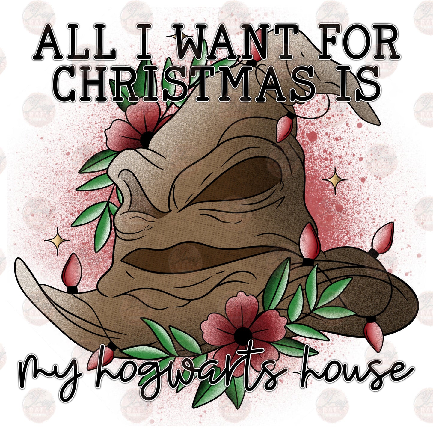 Christmas With The Sorting Hat Transfer