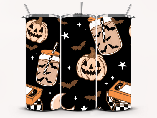 Coffee And Halloween Movies Seamless Transfer