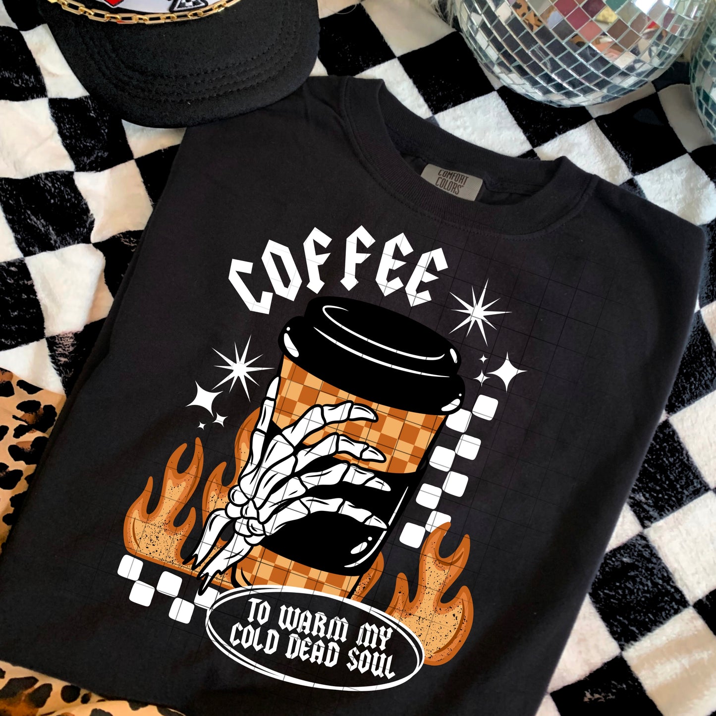 Coffee To Warm Black Transfer