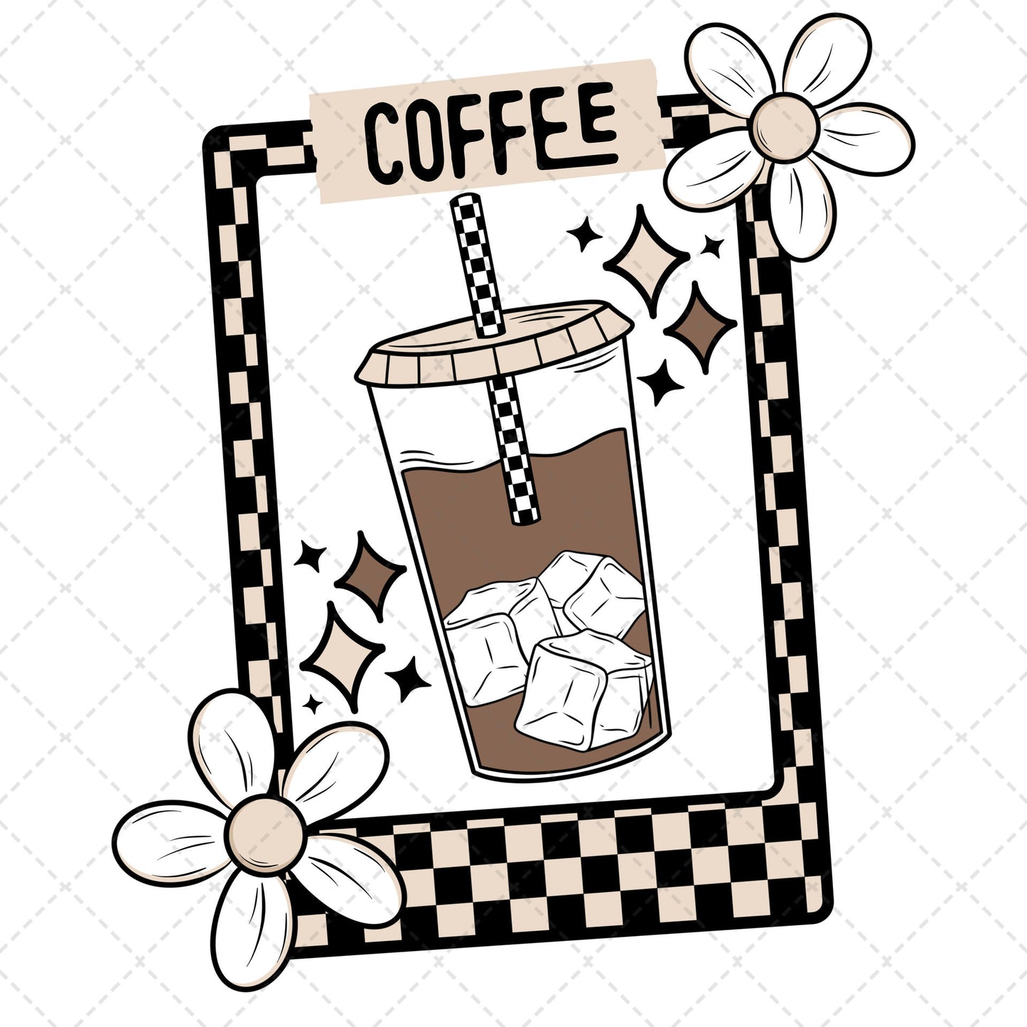 Coffee Card **TWO PART* SOLD SEPARATELY** Transfer