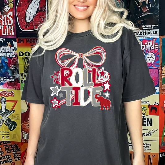 College Bows Roll Tide Transfer