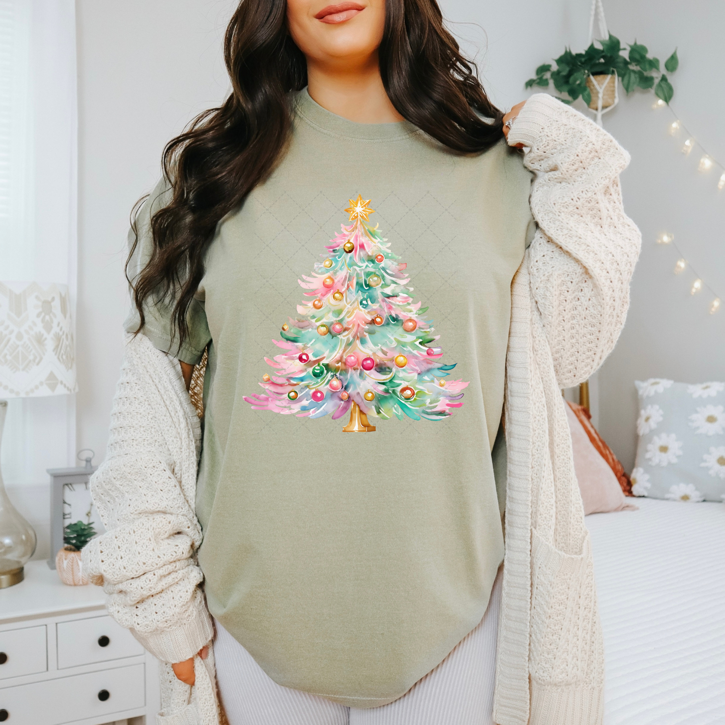 Colorful Christmas Tree Transfer