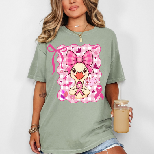 Coquette Breast Cancer Goose Transfer