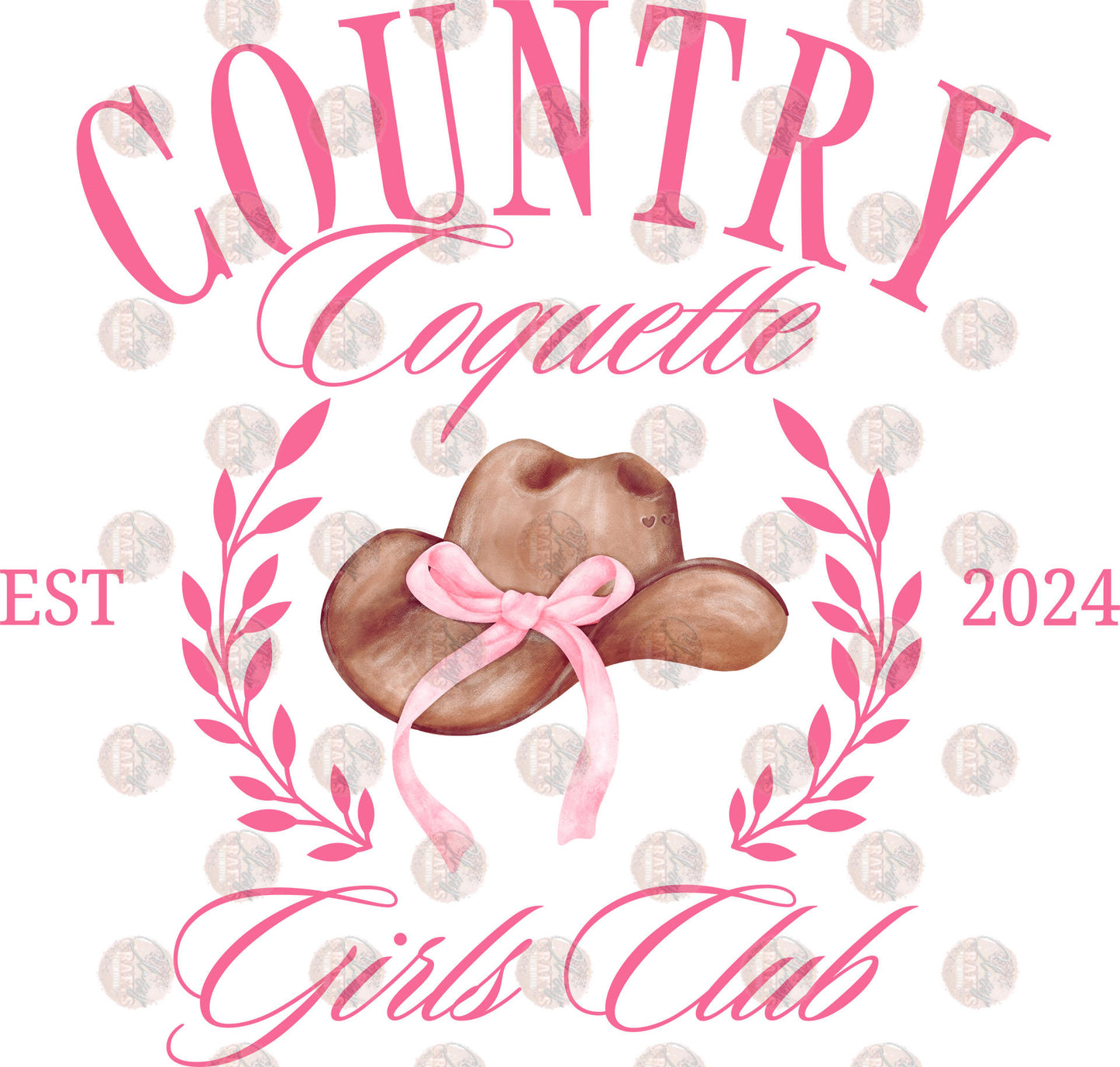 Country Coquette Girls Club Transfer