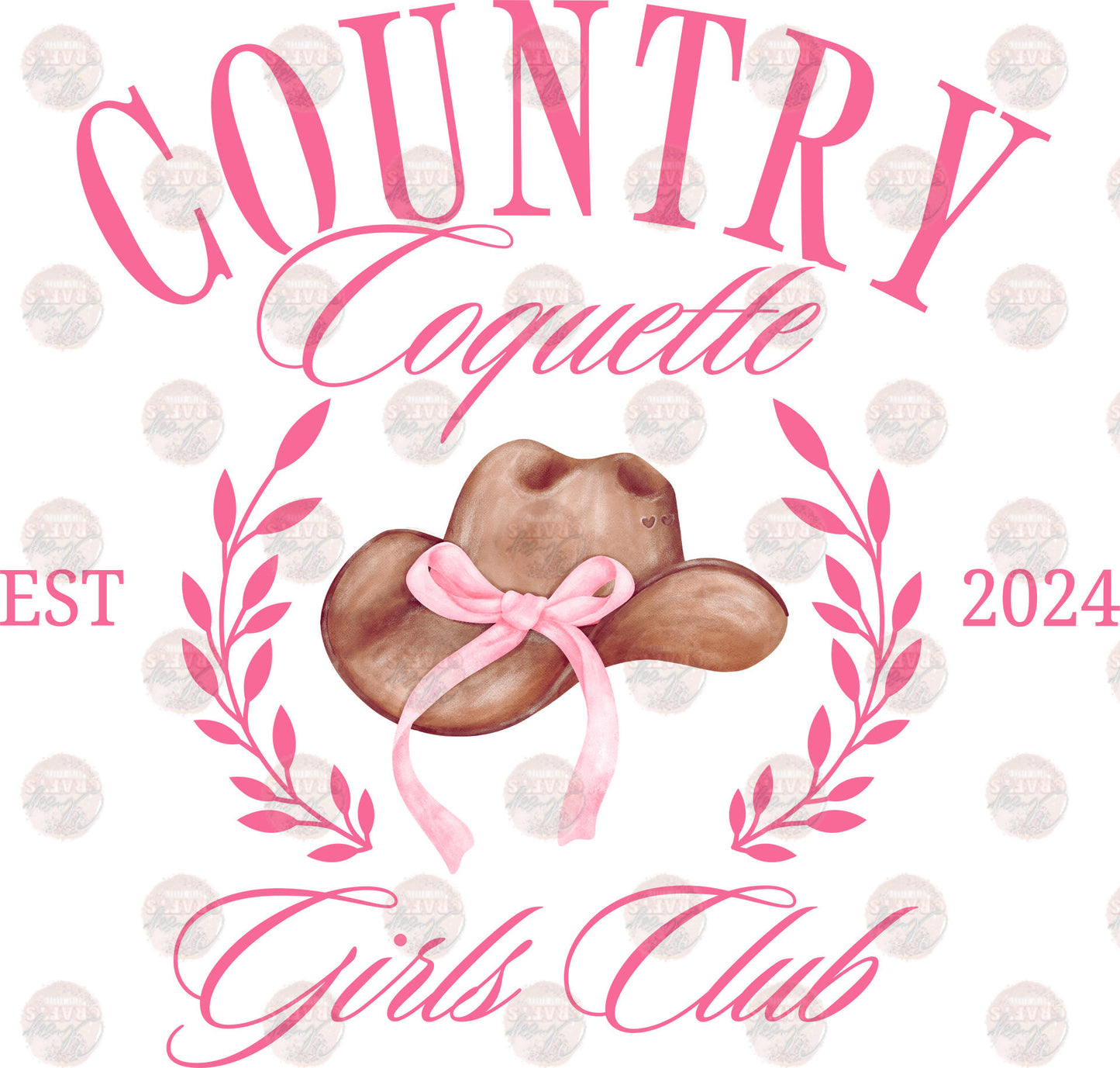 Country Coquette Girls Club Transfer