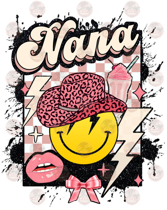 Cowgirl Nana Smiley - Sublimation Transfer