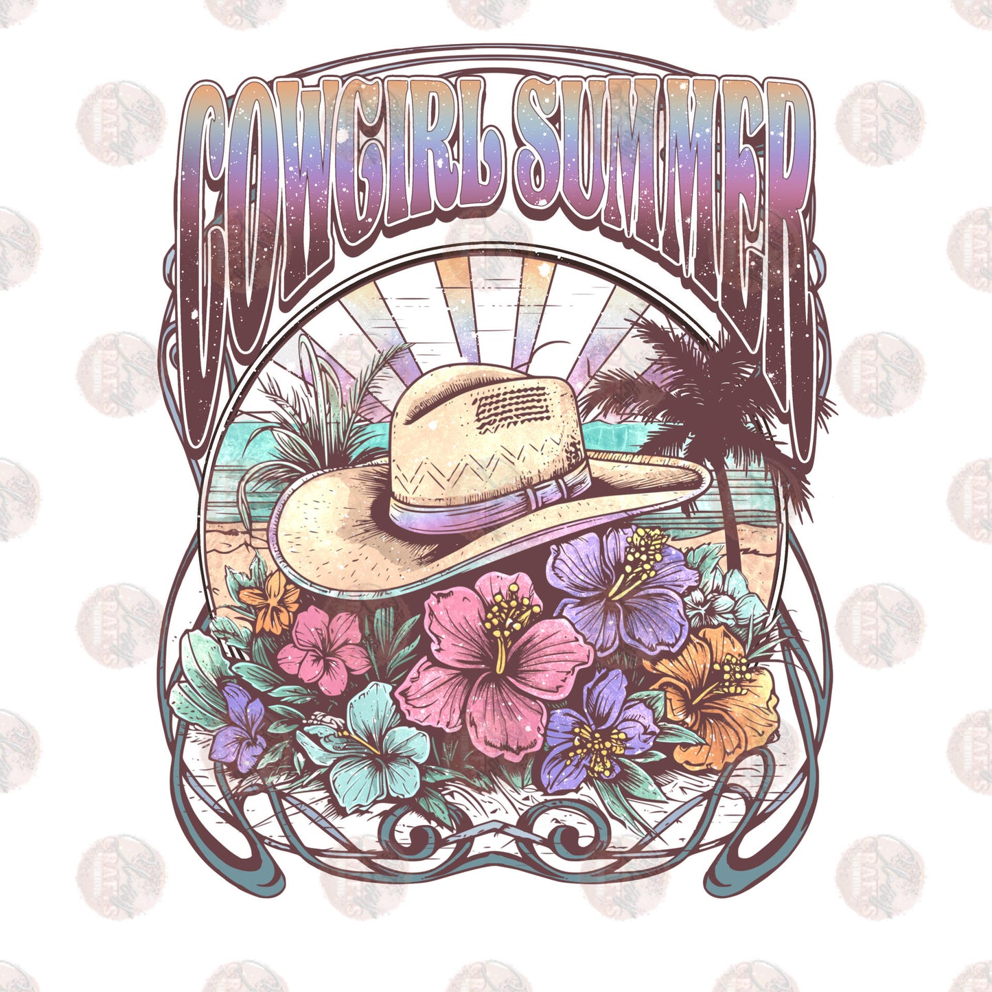 Cowgirl Summer Two Part **Sold Separately** Transfer