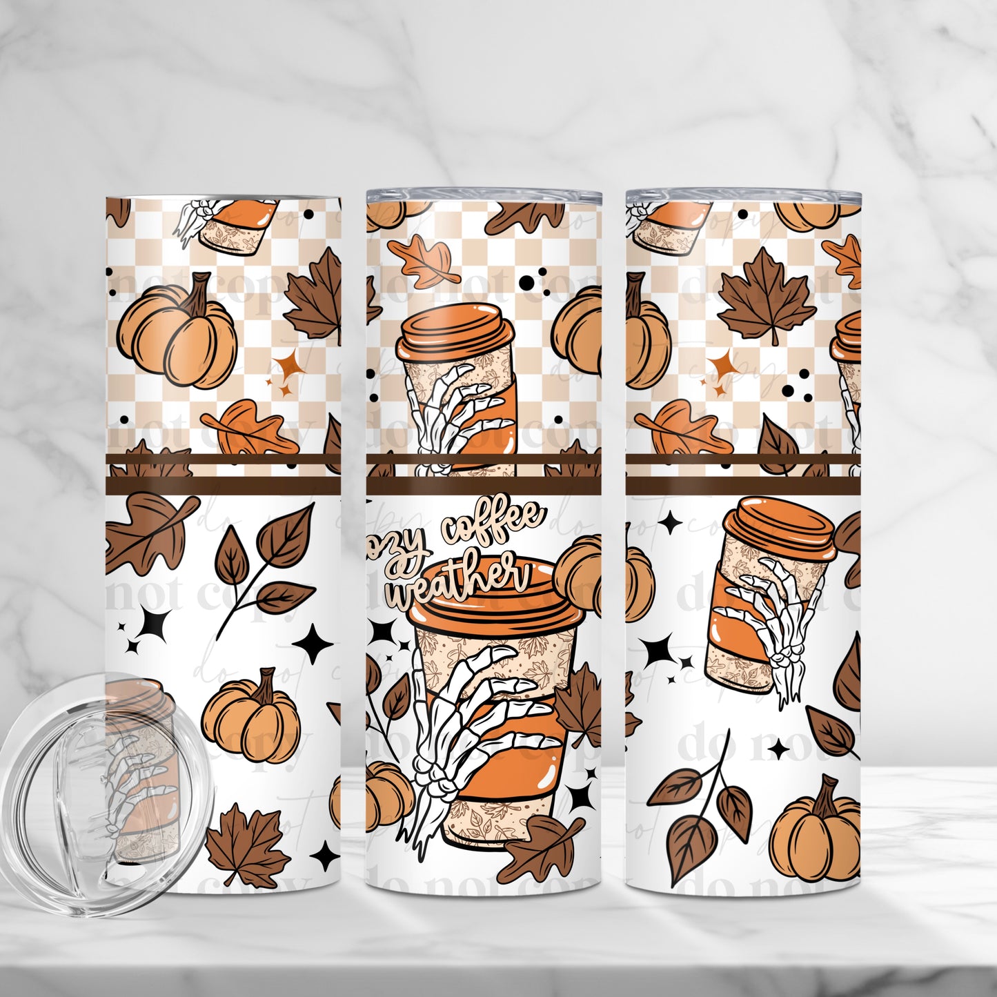 Cozy Coffee Weather Tumbler Transfer