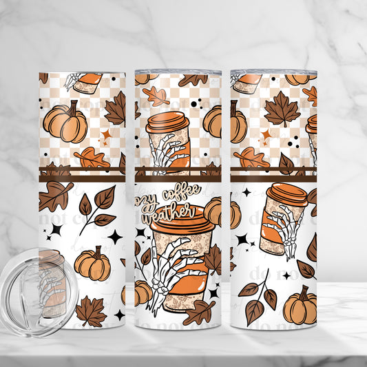 Cozy Coffee Weather Tumbler Transfer