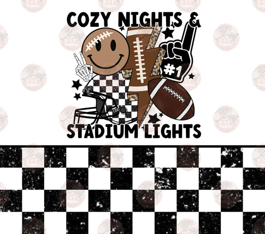 Cozy Nights Tumbler Wrap - Sublimation Transfer