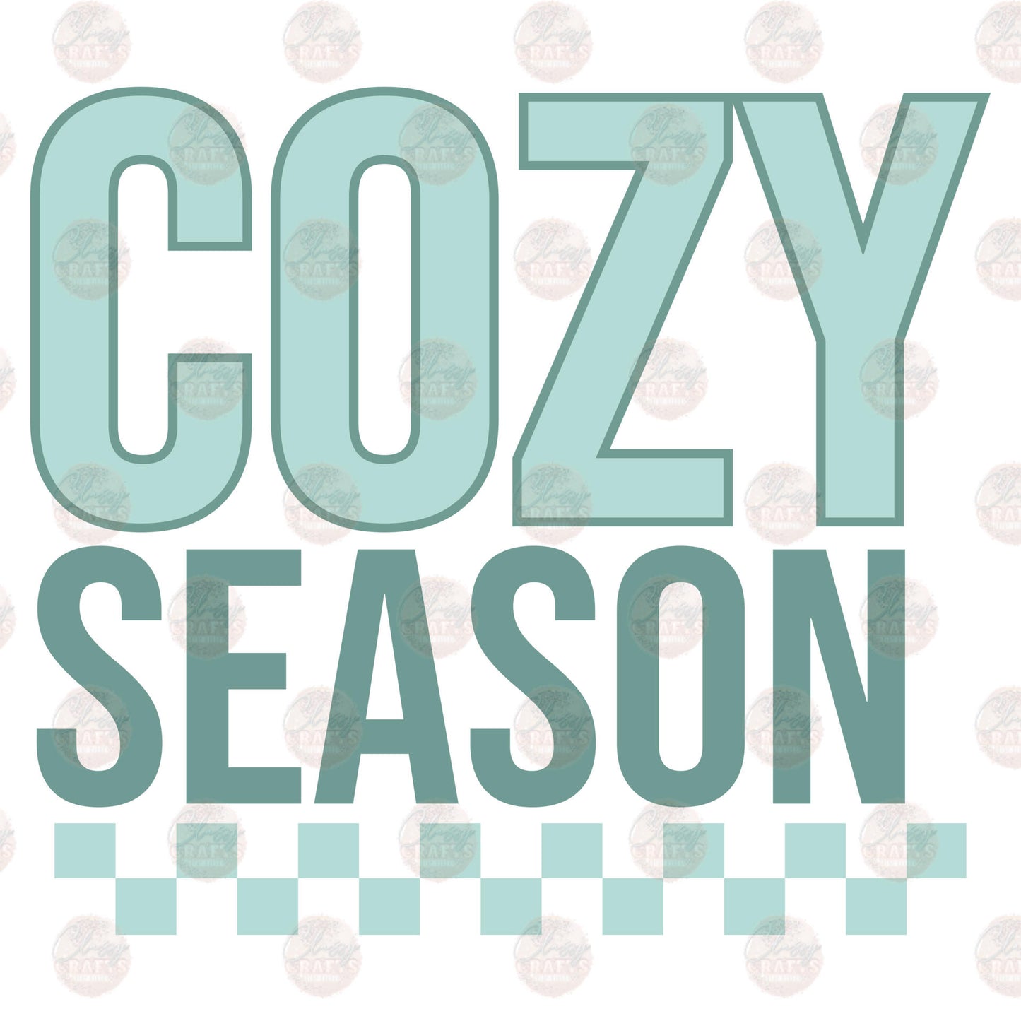 Cozy Season Checkered Transfer