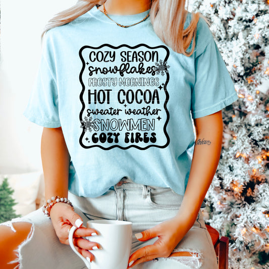 Cozy Season List Black Transfer