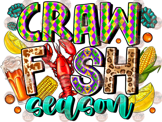 Crawfish Season - Sublimation Transfers