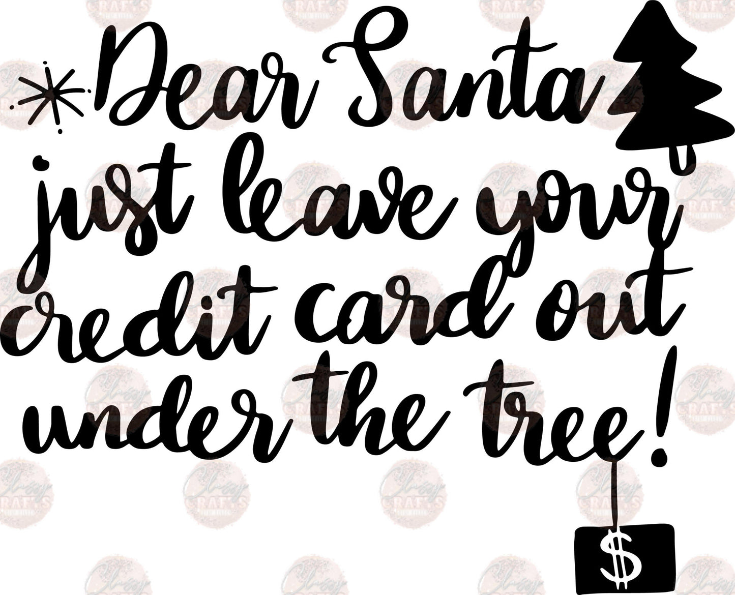 Credit Card Under The Tree Transfer