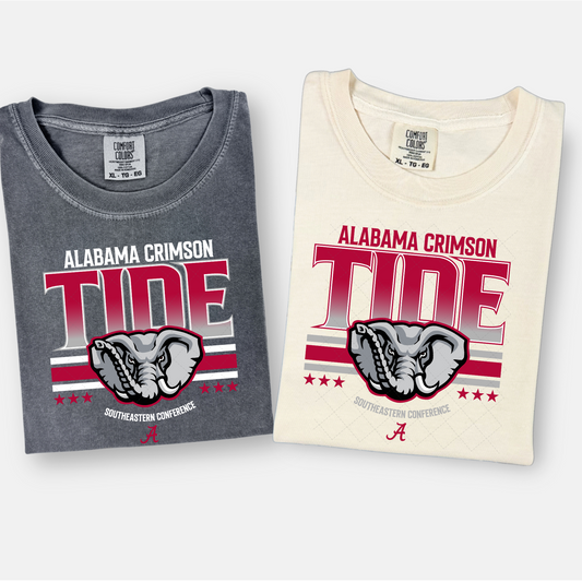 SC Crimson Tide White/Red Transfer **TWO PART* SOLD SEPARATELY**