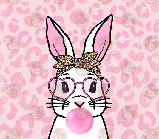 Cute Bunny Tumbler Wrap - Sublimation Transfer