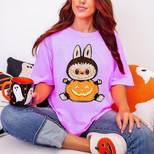 Cute Monster Pumpkin Labubu Transfer