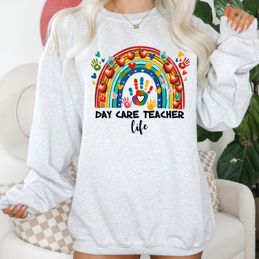 Day Care Teacher Life Rainbow Transfer