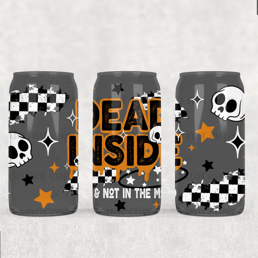 Dead Inside 16 Oz Libbey Wrap Transfer