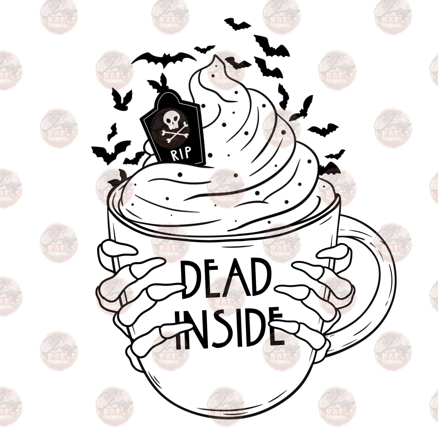 Dead Inside Mug - Sublimation Transfer