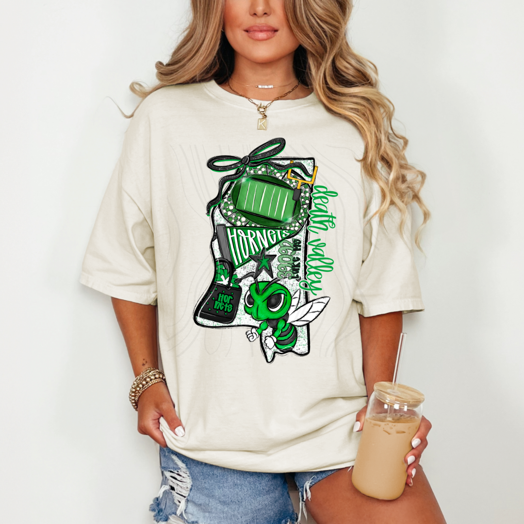 Death Valley Hornets Game Day Coquette Transfer