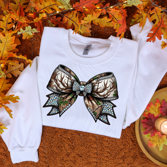 Deer Camo Bow Transfer